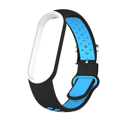 Sportrihm Xiaomi MiBand 4 5 6 7 rihma asendusvärvi silikoonist randmepaela TPU rihm Xiaomi MiBand 3 4 5 6 7 rihma jaoks