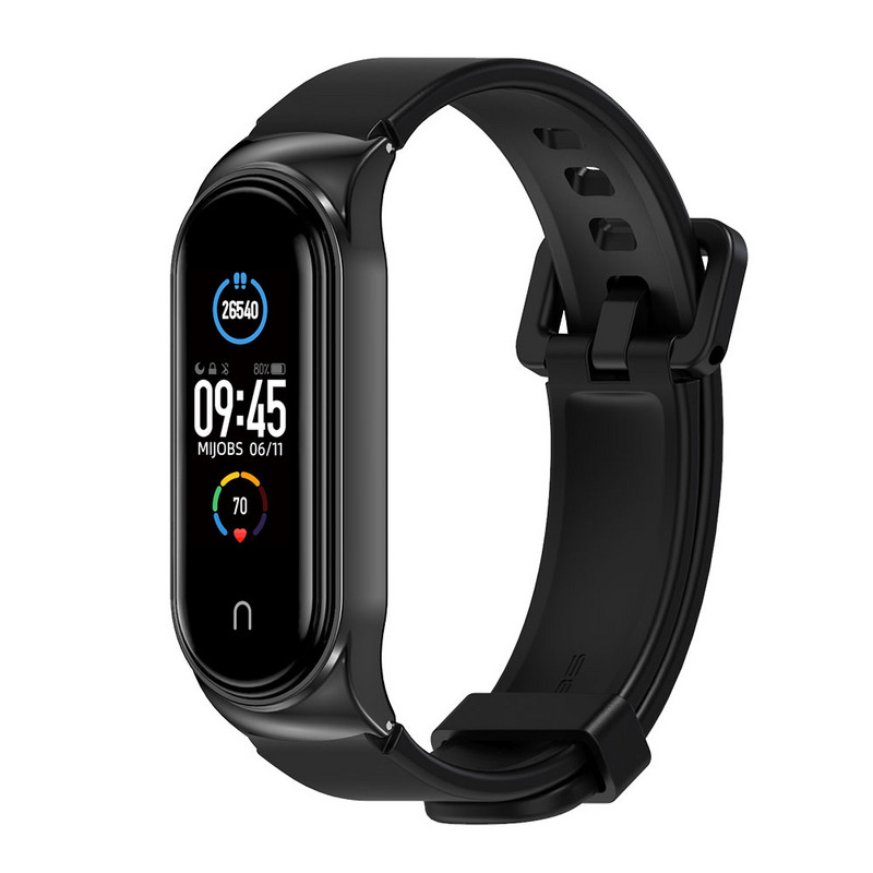 Remen za Xiaomi Mi Band 7 8 6 5 4 3 Zamjena za silikonsku narukvicu za narukvicu za Xiaomi Band 4 MiBand 7 6 5 4 3 remen