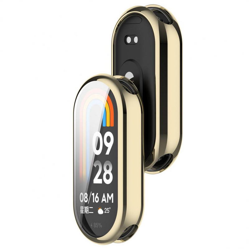 Ekrāna aizsargs Xiaomi Mi Band 8 ekrāna aizsargplēves korpusam Mīksts TPU ar jutīgu pieskārienu priekš Mi Band 8 siksniņas