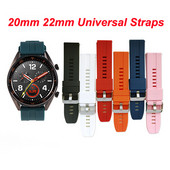 Univerzalne narukvice za satove 22 mm 20 mm Silikonske narukvice s brzim otpuštanjem za Samsung Xiaomi Amazfit Lige Huawei Colmi SENBONO Smartwatch