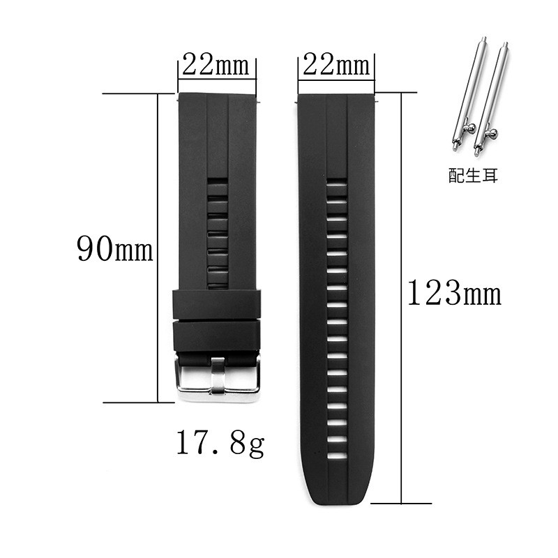 Univerzalne narukvice za satove 22 mm 20 mm Silikonske narukvice s brzim otpuštanjem za Samsung Xiaomi Amazfit Lige Huawei Colmi SENBONO Smartwatch