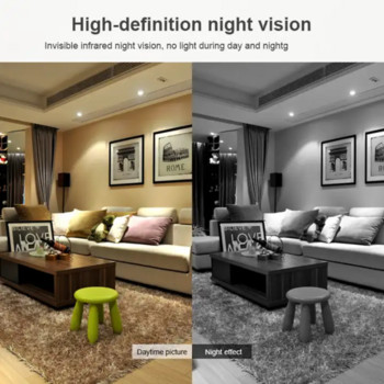 HDQ15 Безжична Wifi мини камера за нощно виждане 1080P Дистанционен монитор Откриване на движение Домашна охранителна камера Записващо устройство за наблюдение