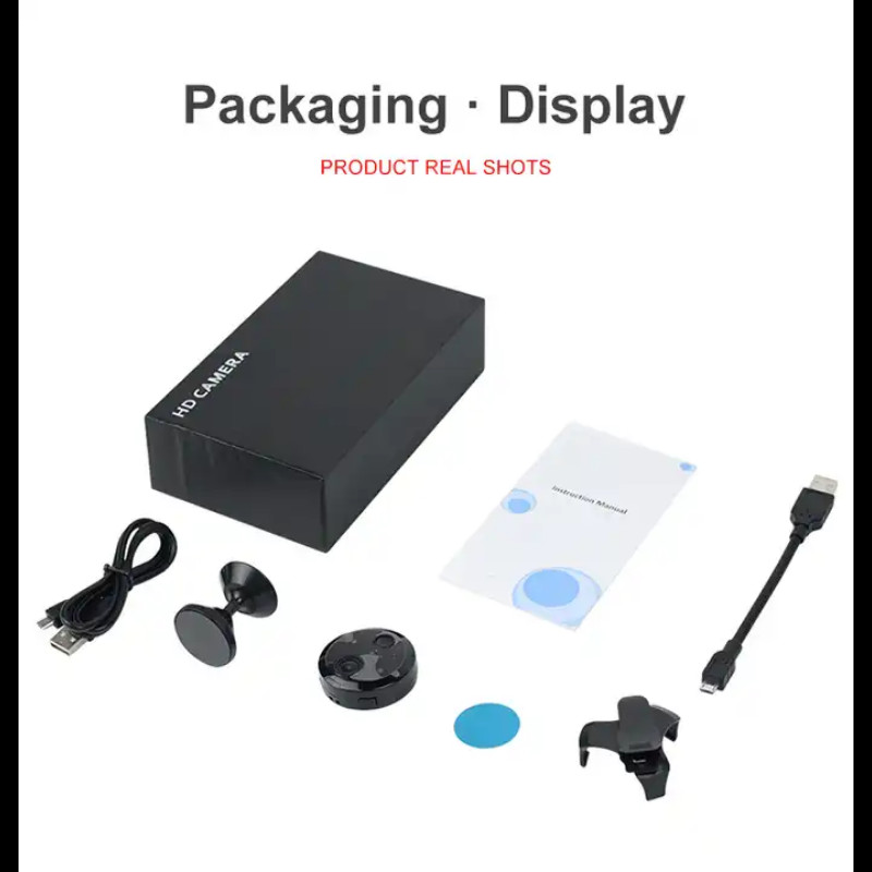 HDQ15 nakts redzamības bezvadu Wifi mini kamera 1080P tālvadības monitors kustības noteikšanas mājas drošības kameras novērošanas ierakstītājs