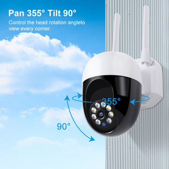 5MP 5G камера за наблюдение IP камера HD AI Човешко проследяване Външно водоустойчиво нощно виждане Wifi Интелигентен пълноцветен охранителен монитор