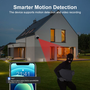5MP 5G камера за наблюдение IP камера HD AI Човешко проследяване Външно водоустойчиво нощно виждане Wifi Интелигентен пълноцветен охранителен монитор
