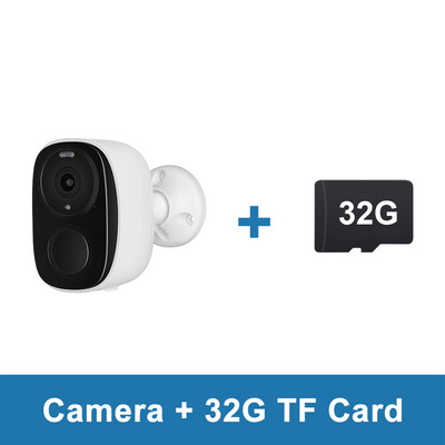 Kamera s baterijom od 3 MP i solarnim panelima od 3 W u punoj boji, noćno gledanje, sigurnosna zaštita, Wifi survalance kamera, vanjska mini video kamera