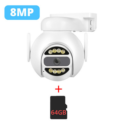 8MP 4K IP kamera Wifi PTZ Dual Lens 2.8mm 8mm 10x Digital Zoom 4MP Outdoor Surveillance Security CCTV Video CamHipro CamHi Cam