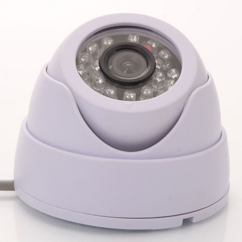 1200TVL 24 LED IP kamera Nakts redzamības Starlight Dome Kamera Iebūvēta 3.6mm Len kamera Monitors Video drošības novērošanas kamera