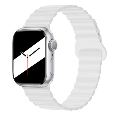 JAUNAS Oriģinālās šķidrā silikona magnētiskās siksniņas Apple pulksteņu siksniņai Ultra 2 Series 9 SE iwatch 42mm 44mm 45mm 49mm 38mm 40mm 41mm