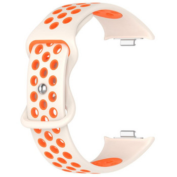 Двуцветна силиконова каишка за Xiaomi Mi Band 8 Pro Дишаща спортна гривна за смарт часовник Miband 8Pro WristBand Аксесоари