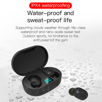 E6S TWS Bluetooth слушалки Безжични bluetooth слушалки Шумопотискащи слушалки с микрофон Слушалки за Xiaomi Samsung