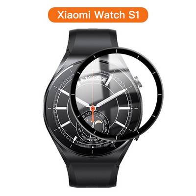 20D ekrāna aizsargplēve Xiaomi Mi Watch S1 Active / S2 42MM 46MM Full Cover Mīksta aizsargplēve Xiaomi Color 2 (nav stikla)
