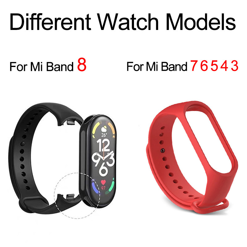 Remen za Xiaomi Mi Band 8 7 6 5 4 3 narukvica Silikonska narukvica Narukvice narukvice za MiBand 3 4 band7 band8 Dodaci za pametne satove
