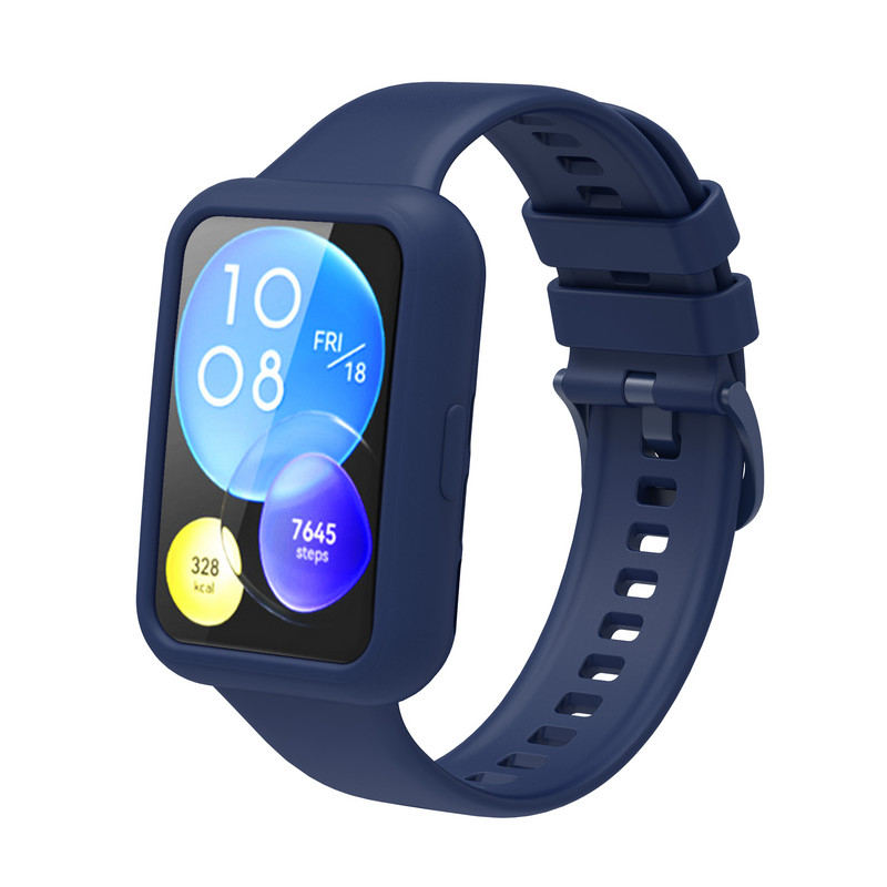 Silikonska torbica + remen za Huawei Watch Fit 2 Fit2 Zaštitna maska okvira odbojnika