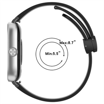 Магнитна силиконова лента за Xiaomi Mi Band 8 Pro Жени Мъже Мека гривна за часовник Смяна на каишка за Redmi Watch 4