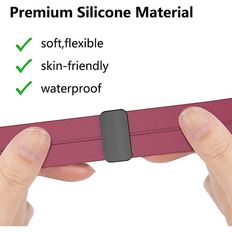 Magnetska silikonska narukvica za Xiaomi Mi Band 8 Pro Žene Muškarci Mekana petlja za narukvicu za remen za sat Redmi Watch 4 Zamjena