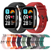 Silikona aproce priekš Redmi Watch 3 aktīvās siksnas nomaiņas rokassprādze priekš Xiaomi Redmi Watch 3 Active Smart Watch Band Correa