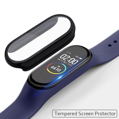 Karastatud klaasist kile Xiaomi Mi Bandi jaoks 8 7 5 6 4 NFC ekraanikaitseümbris Xiaomi Mi riba jaoks 6 5 4 Miband 7 6 Smart kellarihm