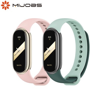 Käevõru Mi Band 8 rihma jaoks Xiaomi Smart Band 8 NFC SmartWatch sportlikule silikoonkummist randmepaelale Correa Miband 8 rihmale