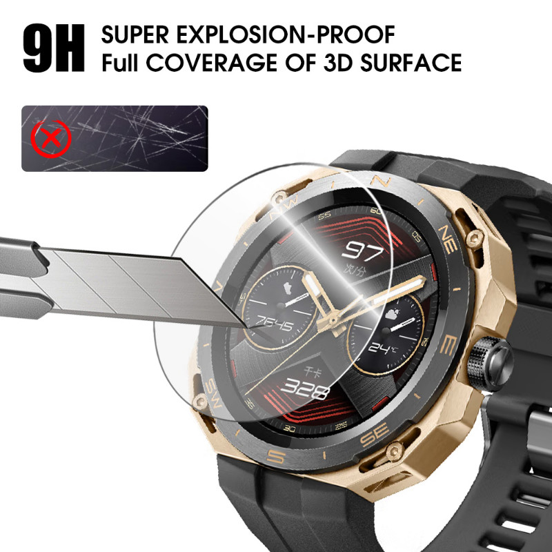 Rūdīts stikls Huawei Watch GT 3 GT2 GT3 Pro 46mm GT3 SE GT Runner Smartwatch HD caurspīdīgs ekrāna aizsargs Sprādziendroša plēve