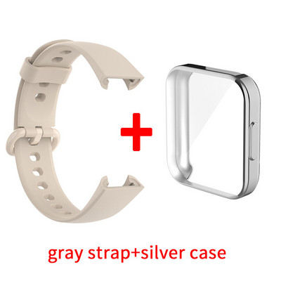 Szíj+tok Redmi Watch 2 Lite Smart Band védőtokhoz Szilikon csuklópánt karkötőszíj Redmi Watch2 Lite tartozékokhoz