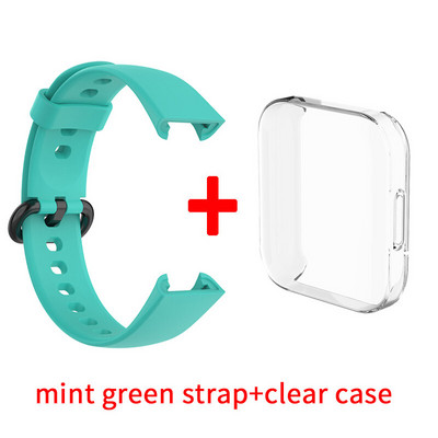 Szíj+tok Redmi Watch 2 Lite Smart Band védőtokhoz Szilikon csuklópánt karkötőszíj Redmi Watch2 Lite tartozékokhoz