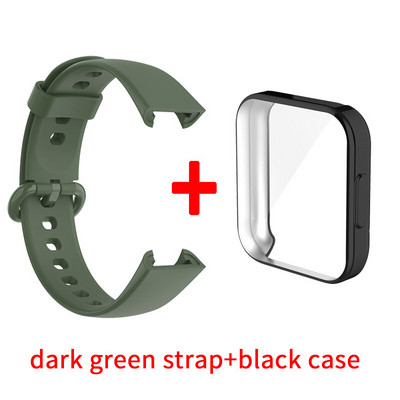 Szíj+tok Redmi Watch 2 Lite Smart Band védőtokhoz Szilikon csuklópánt karkötőszíj Redmi Watch2 Lite tartozékokhoz