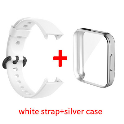 Szíj+tok Redmi Watch 2 Lite Smart Band védőtokhoz Szilikon csuklópánt karkötőszíj Redmi Watch2 Lite tartozékokhoz