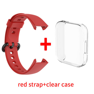 Szíj+tok Redmi Watch 2 Lite Smart Band védőtokhoz Szilikon csuklópánt karkötőszíj Redmi Watch2 Lite tartozékokhoz