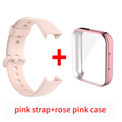 Szíj+tok Redmi Watch 2 Lite Smart Band védőtokhoz Szilikon csuklópánt karkötőszíj Redmi Watch2 Lite tartozékokhoz