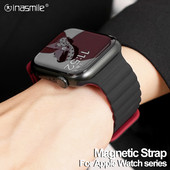 Silikonski magnetski remen s petljom za remen za Apple sat serije 8 7 Ultra 49 mm 45 44 42 40 38 mm iWatch correa 6 SE 5 4 3 pametna narukvica