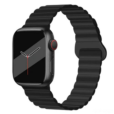 Silikonski magnetski remen s petljom za remen za Apple sat serije 8 7 Ultra 49 mm 45 44 42 40 38 mm iWatch correa 6 SE 5 4 3 pametna narukvica