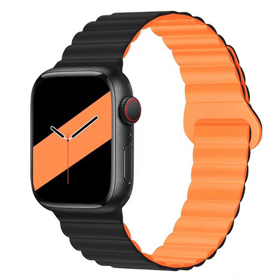 Silikonski magnetski remen s petljom za remen za Apple sat serije 8 7 Ultra 49 mm 45 44 42 40 38 mm iWatch correa 6 SE 5 4 3 pametna narukvica