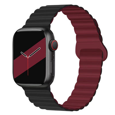 Silikonski magnetski remen s petljom za remen za Apple sat serije 8 7 Ultra 49 mm 45 44 42 40 38 mm iWatch correa 6 SE 5 4 3 pametna narukvica
