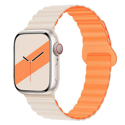 Silikonski magnetski remen s petljom za remen za Apple sat serije 8 7 Ultra 49 mm 45 44 42 40 38 mm iWatch correa 6 SE 5 4 3 pametna narukvica