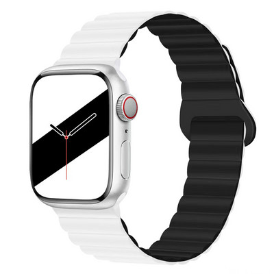 Silikonski magnetski remen s petljom za remen za Apple sat serije 8 7 Ultra 49 mm 45 44 42 40 38 mm iWatch correa 6 SE 5 4 3 pametna narukvica