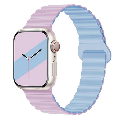 Silikonski magnetski remen s petljom za remen za Apple sat serije 8 7 Ultra 49 mm 45 44 42 40 38 mm iWatch correa 6 SE 5 4 3 pametna narukvica