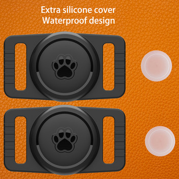 Θήκη για κολάρο σκύλου Airtag σιλικόνης για θήκη Apple AirTag Αδιάβροχη θήκη κολάρου γάτας Tear-Resista Θήκη ετικέτας αέρα Κάλυμμα GPS Tracker