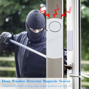 1 ~ 10 БР. Нова по-дълга безжична аларма за крадец с прозорец с магнитен сензор Домашна безопасност Безжична по-дълга система за сигурност