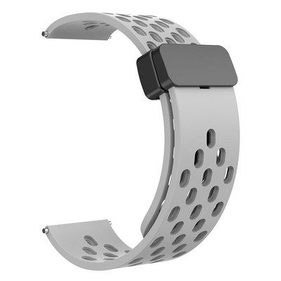 Caurums Silikona magnētiskā siksniņa Samsung Galaxy Watch 5 pro 6 4 classic 3 20mm 22mm siksniņa Samsung Watch Active2 Gear rokassprādzei