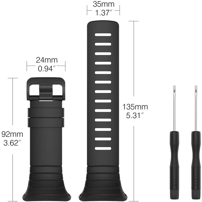 Szilikon óraszíj a Suunto Core-hoz, sport csereszíj fém kapcsos szíjjal a Suunto Core-hoz