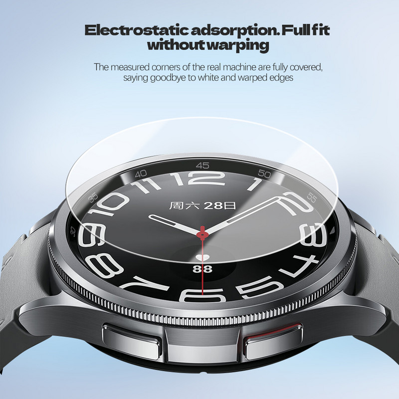 Kaljeno staklo za Samsung Galaxy Watch 6 40 mm 44 mm Dodaci HD prozirna hidraulična folija za zaštitu zaslona Watch 6 Classic 43/47 mm