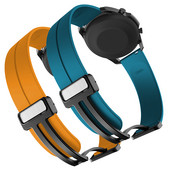 ​20 mm 22 mm magnētiskā D sprādzes siksniņa tālrunim Samsung Galaxy Watch 6 5 4, kas paredzēts Huawei GT4 3 GT2 pro aproce Garmin Vivoactive 4 siksniņai