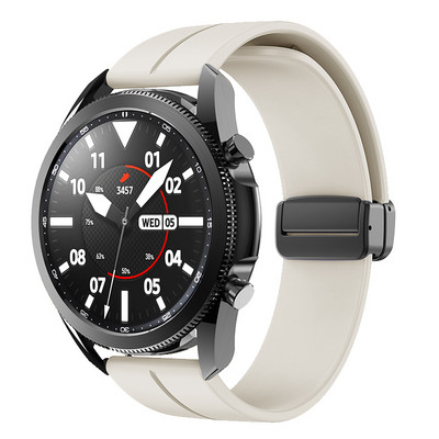 ​20 mm 22 mm magnētiskā D sprādzes siksniņa tālrunim Samsung Galaxy Watch 6 5 4, kas paredzēts Huawei GT4 3 GT2 pro aproce Garmin Vivoactive 4 siksniņai