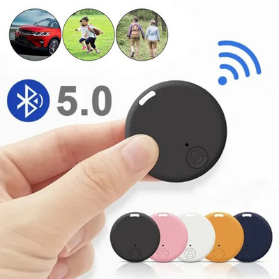 Mini-GPS mobiilne Bluetooth 5.0 jälgija kaotsiminekuvastane seade ümmargune kaotsiminekuvastane seade lemmikloomade laste kott Rahakoti jälgimine nutikas otsija lokaator