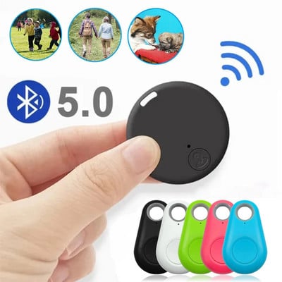 Mini-GPS mobiilne Bluetooth 5.0 jälgija kaotsiminekuvastane seade ümmargune kaotsiminekuvastane seade lemmikloomade laste kott Rahakoti jälgimine nutikas otsija lokaator