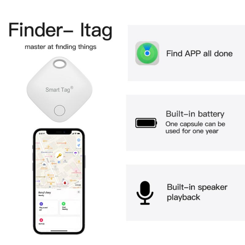 RYRA Mini Dispozitiv de Urmărire Urmărire Air Tag Cheie Găsește Copii Urmărește Pet Tracker Localizare Smart Tracker pentru Apple Găsește Aplicația mea Sistem IOS