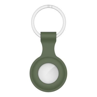 Izsekošanas ierīces vāciņš priekš Air Tag Dog pret skrāpējumiem uzmavu atslēgu piekariņa lokatora futrālis Silikona pārnēsājams atslēgu piekariņa apvalks atslēgu piekariņa turētājs