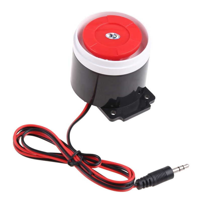 OFBK Practică 12V cu fir sunet plug-in Sirenă 120dB Sound Buzzer Sirenă pentru birou acasă