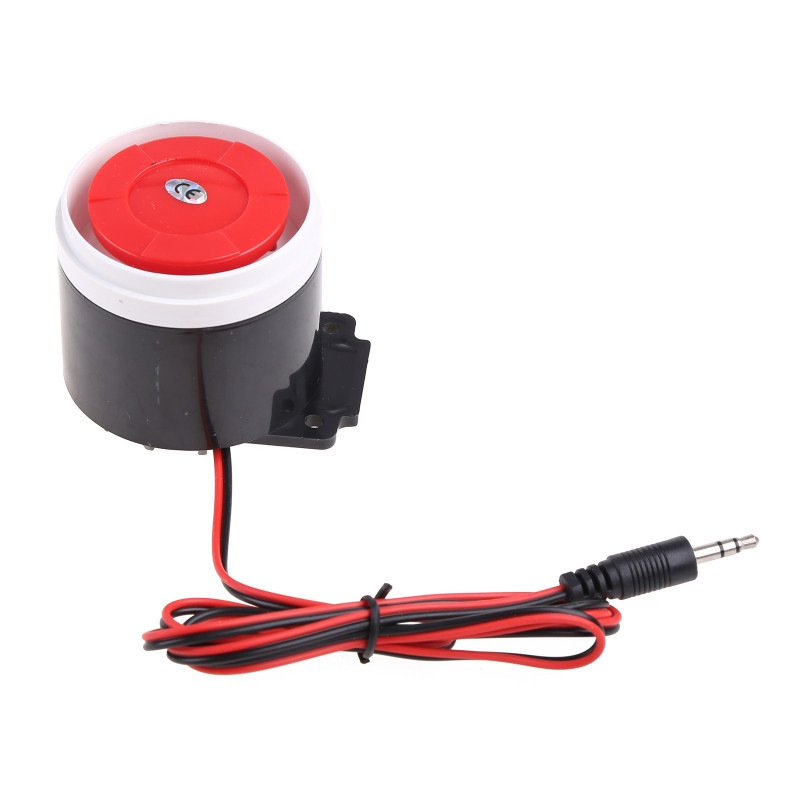 OFBK Practică 12V cu fir sunet plug-in Sirenă 120dB Sound Buzzer Sirenă pentru birou acasă